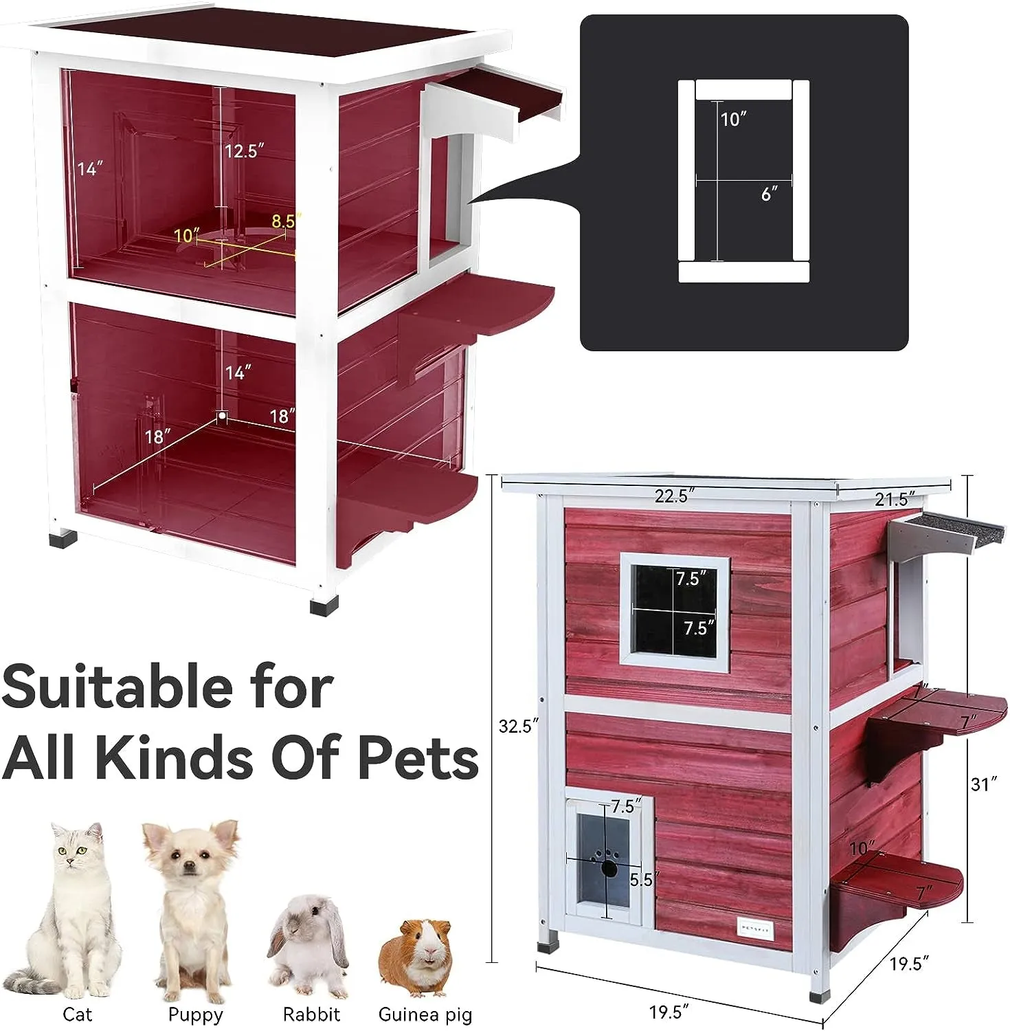 2 Story Outside Cat House