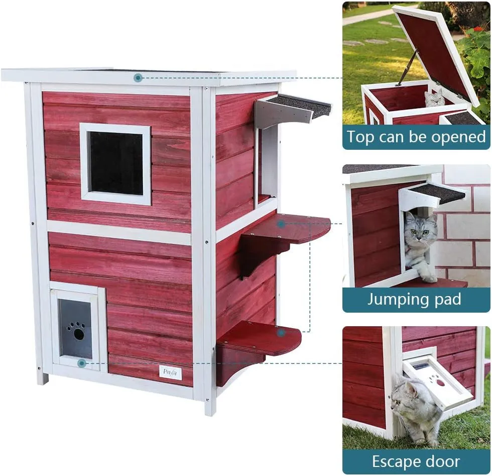 2 Story Outside Cat House
