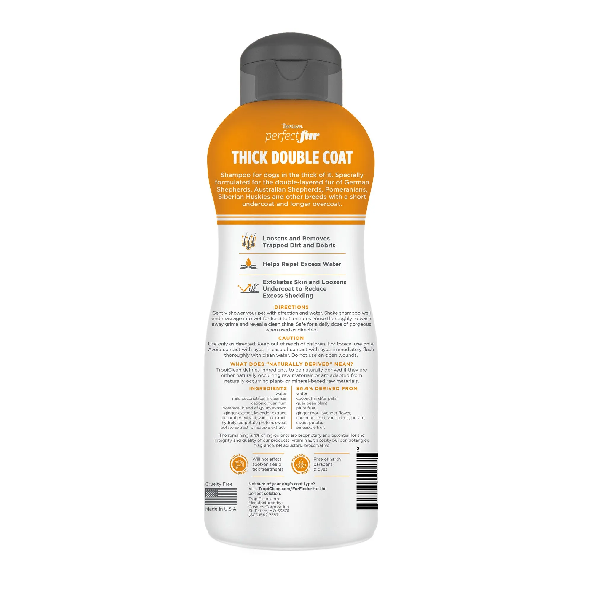20% OFF: Tropiclean PerfectFur™ Thick Double Coat Shampoo For Dogs