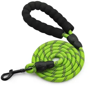 2Pcs S green Pet leash, reflective nylon rock climbing round rope dog leash, dog leash AZ19392