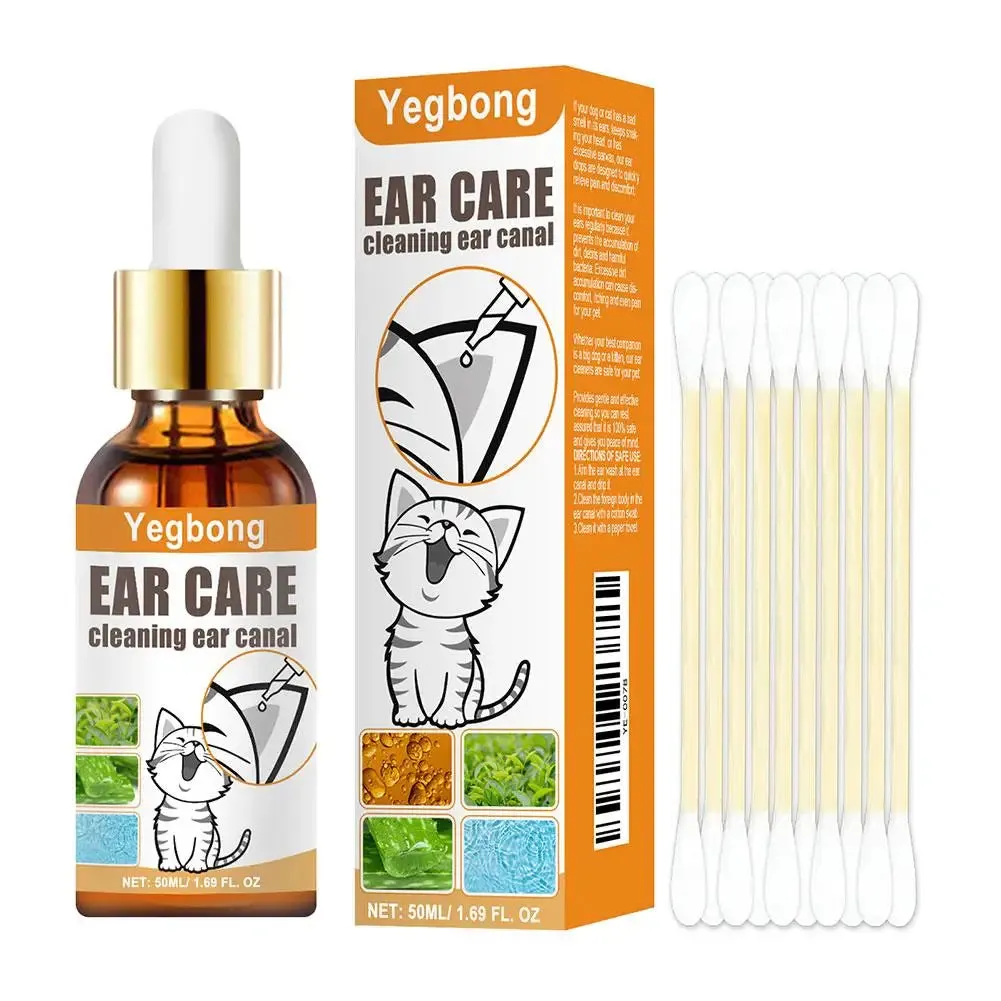50ml Gentle Non-irritating Pet Ear Cleaner For Cats And Dogs Pet Cleaning Care Products, Ear Cleaner Z3b1