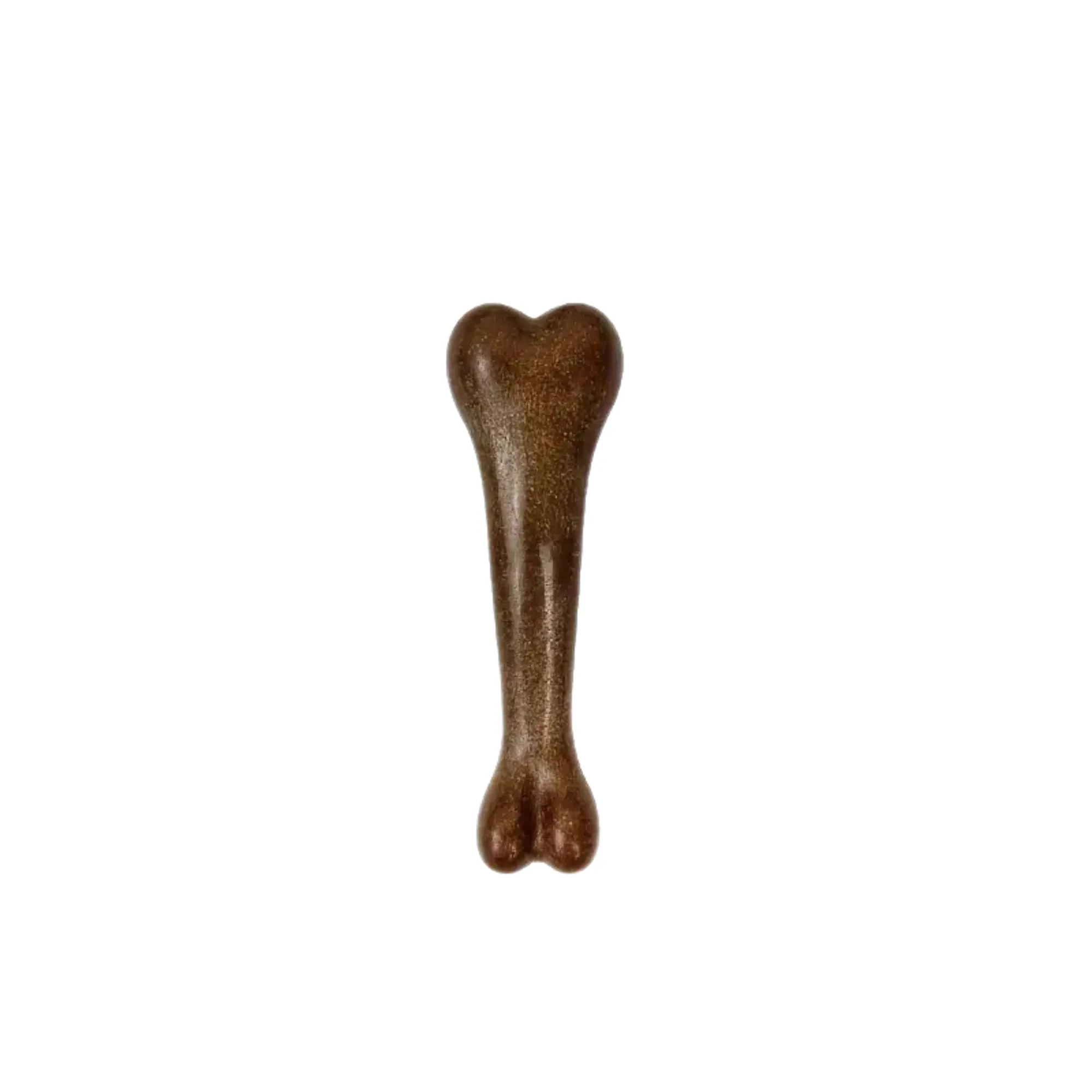 Beef-Flavored Bone-Shaped Dog Chew Toy - Brown - 12cm