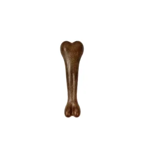 Beef-Flavored Bone-Shaped Dog Chew Toy - Brown - 12cm
