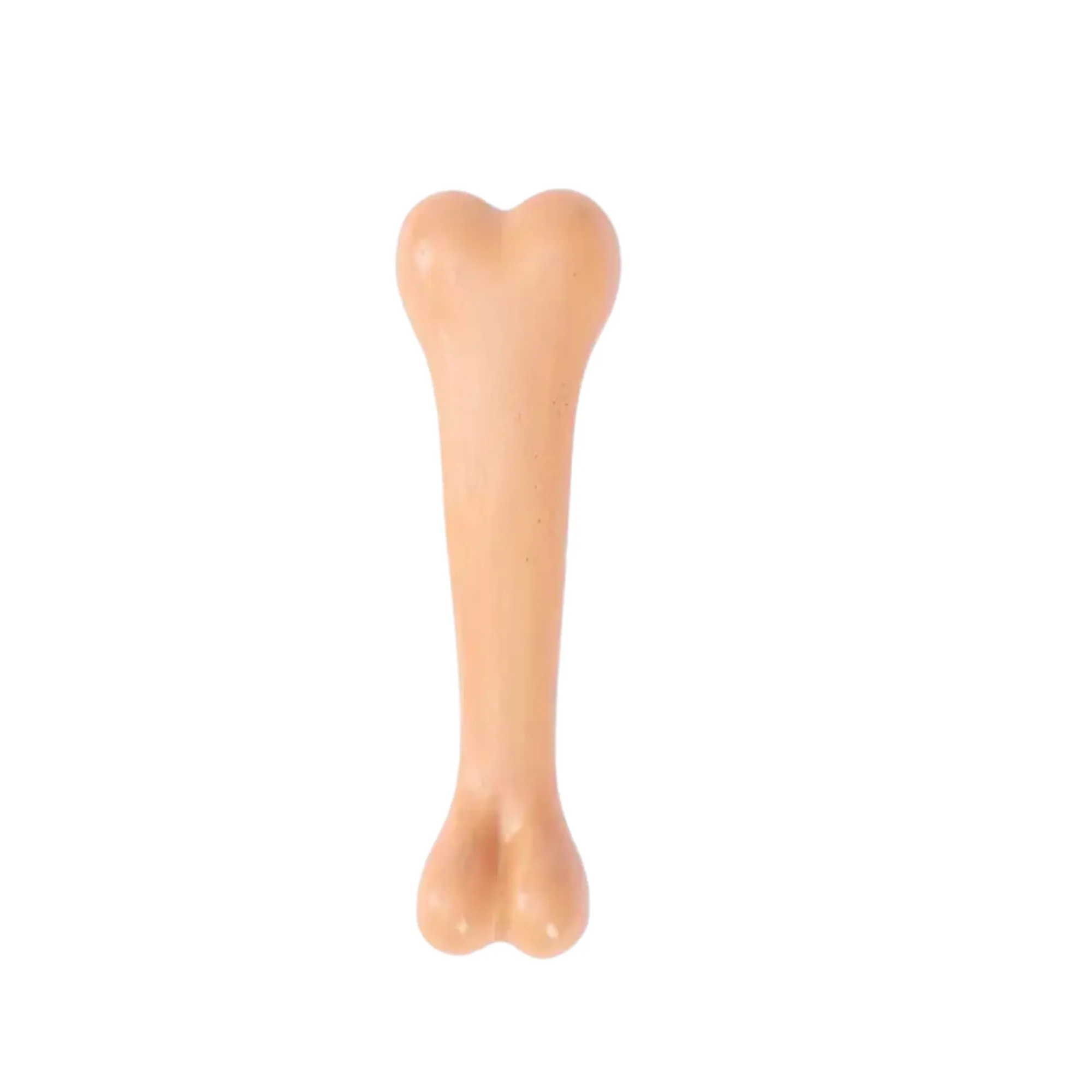 Beef-Flavored Bone-Shaped Dog Chew Toy - Yellow - 12cm