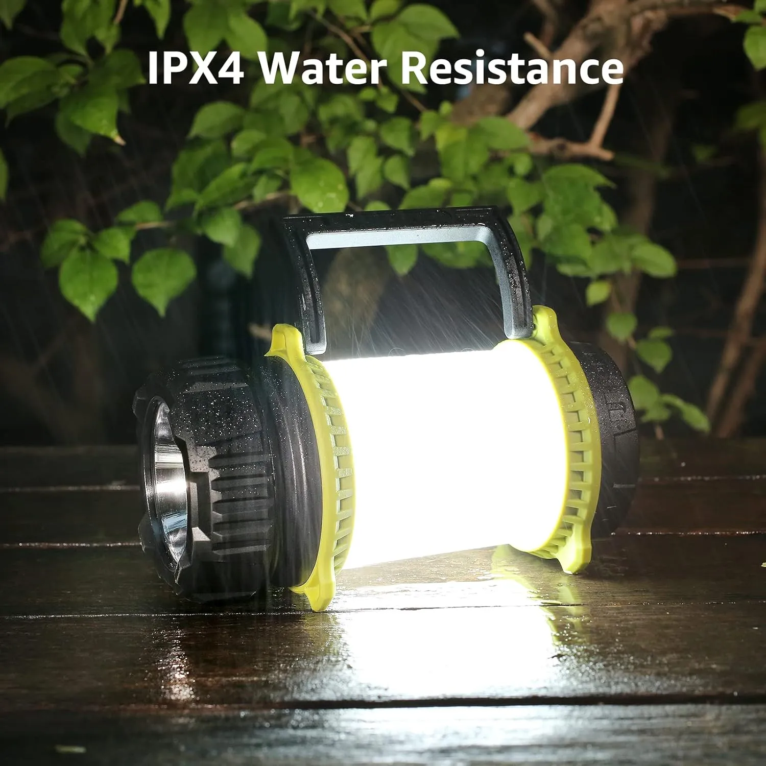 Camping Light Rechargeable, Torch LED Super Bright Rechargeable, Dimmable 5 Modes Camping Lantern Torch with Power Bank, 500lm Rechargeable Camping Torch for Power Cuts, Emergency, USB C Cable