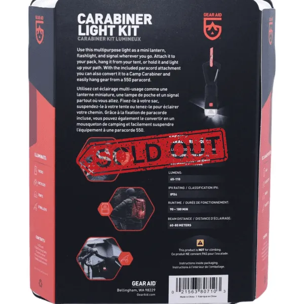 Carabiner Light Kit (USB Rechargeable LED)