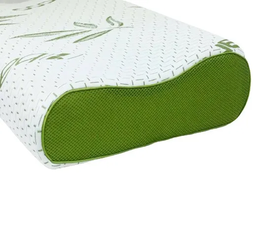 Contour Bamboo Memory Foam Pillow - Orthopedic Head & Neck Support for Sleep Comfort