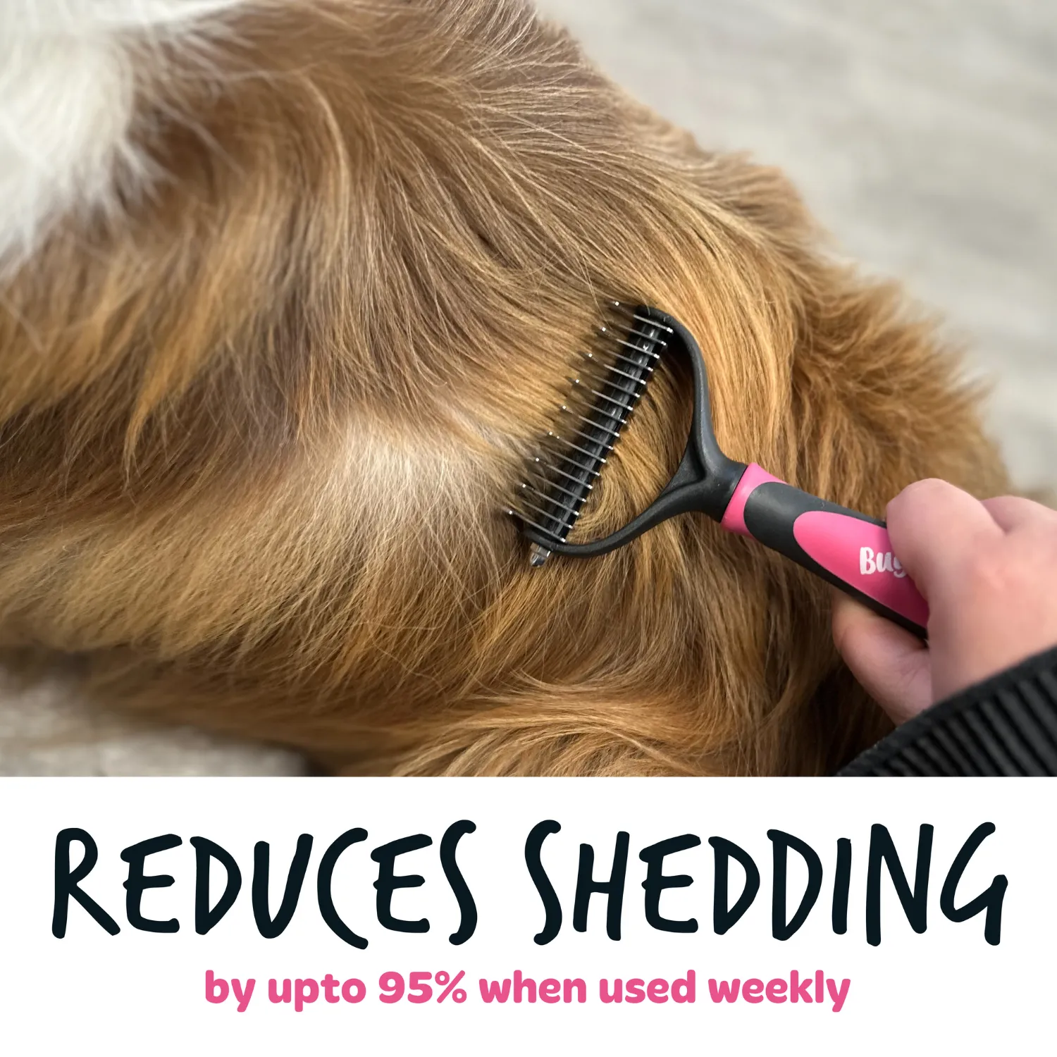 Dematting Rake Double-sided Grooming Comb