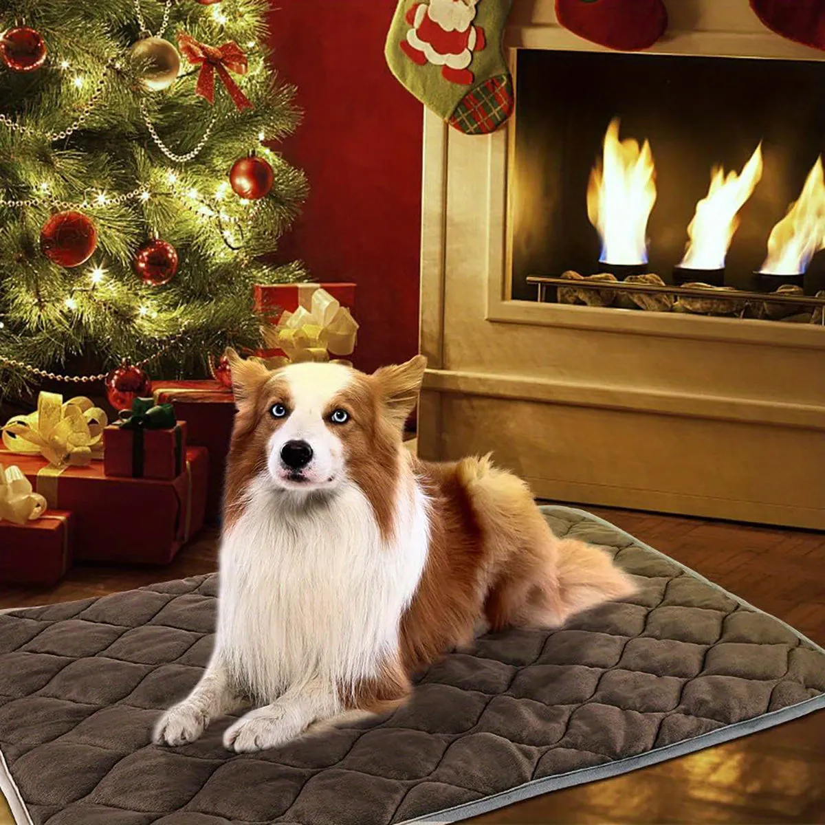 Dog Cat Bed, Cat Dog Non-Slip Mat, Extra Warm Thermal Pet Pad  Self-Heating Cat Mat
