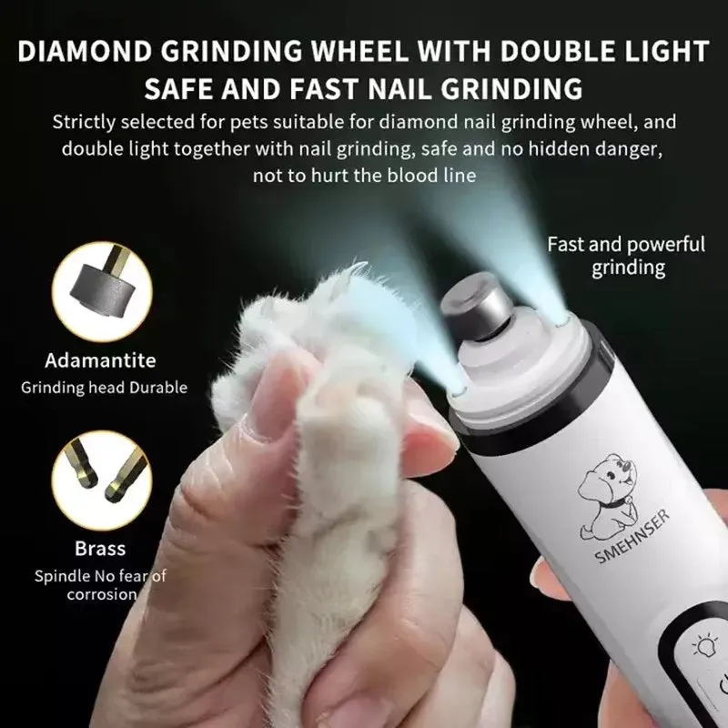 Dog Nail Grinder with Diamond Grinding Wheel - 3 Speed Settings