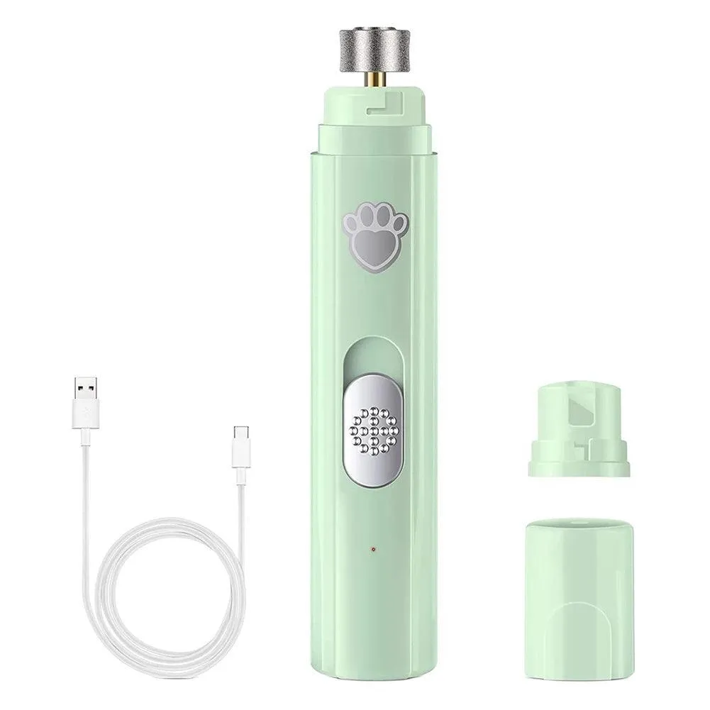 Electric Pet Nail Grinder, Adjustable Speeds, Diamond Grinding Wheel, Low Vibration, USB Rechargeable, Perfect for Easy and Safe Pet Nail Care