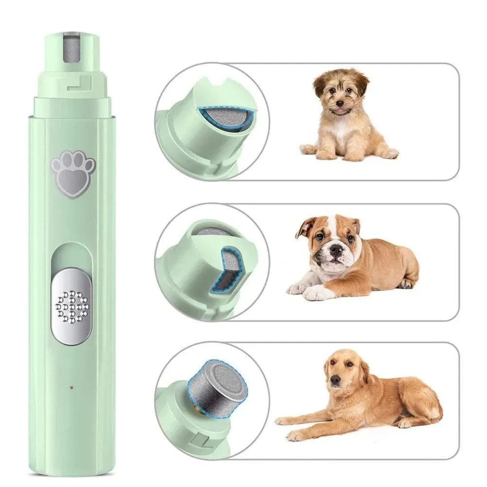 Electric Pet Nail Grinder, Adjustable Speeds, Diamond Grinding Wheel, Low Vibration, USB Rechargeable, Perfect for Easy and Safe Pet Nail Care