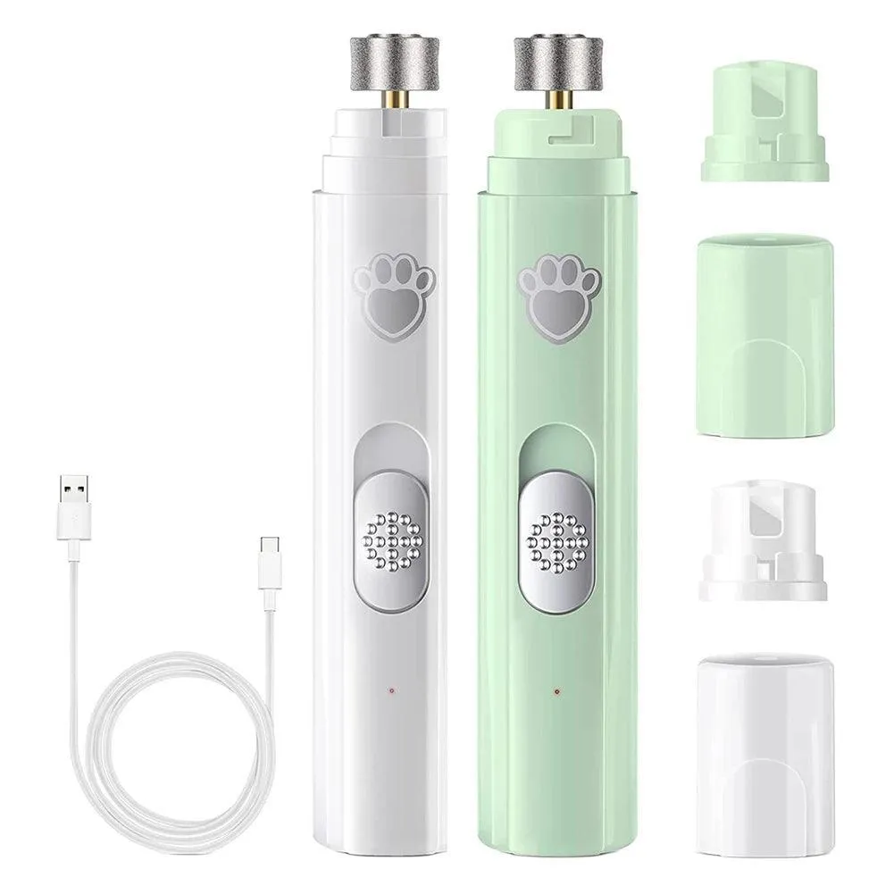 Electric Pet Nail Grinder, Adjustable Speeds, Diamond Grinding Wheel, Low Vibration, USB Rechargeable, Perfect for Easy and Safe Pet Nail Care