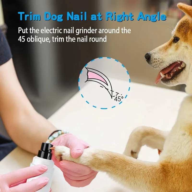 Electric Rechargeable Pet Nail Trimmer, Painless Paws Grooming