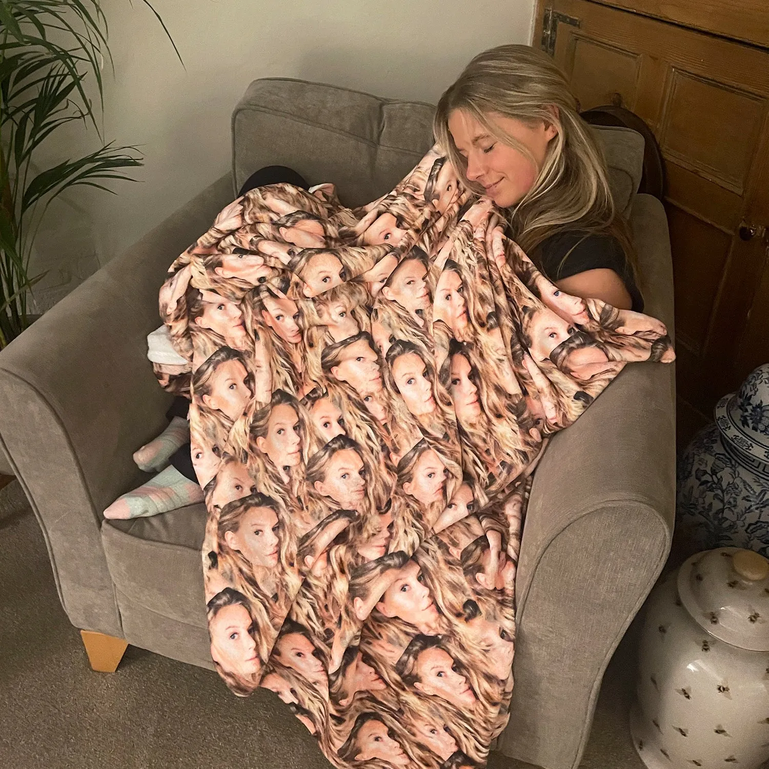 Face Mash Personalised Blanket