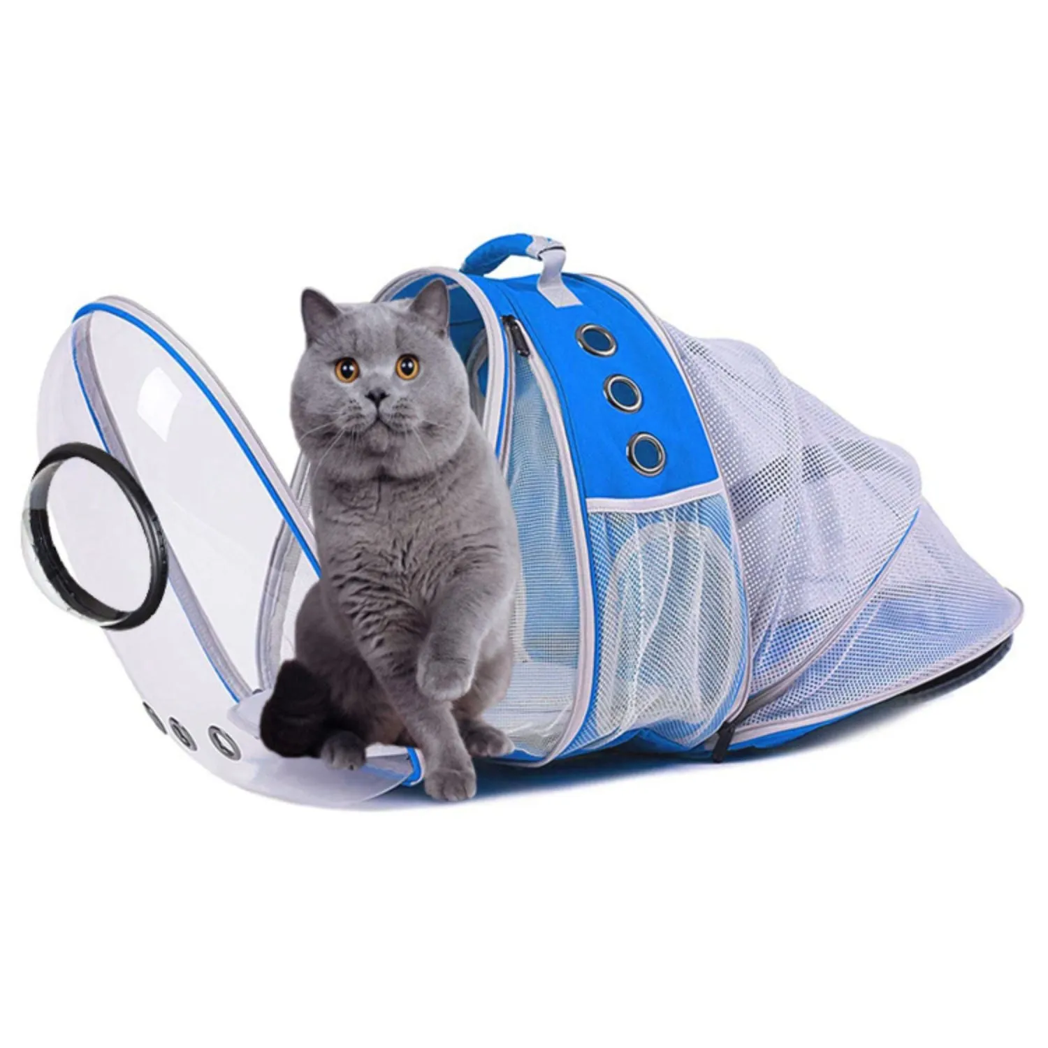 Floofi - Expandable Space Capsule Backpack - Model 2 Blue