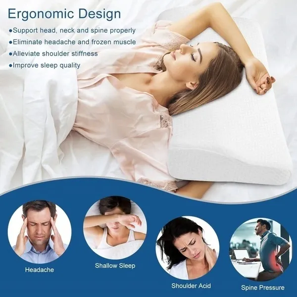 Funki Buys | Pillows | Memory Foam Neck Support Bed Pillow