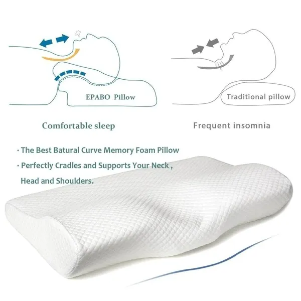 Funki Buys | Pillows | Memory Foam Neck Support Bed Pillow