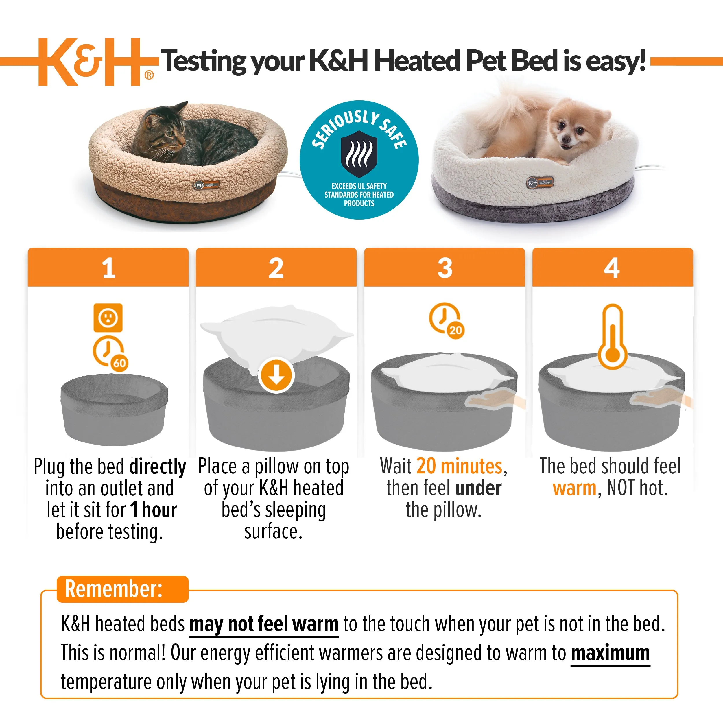 K&H Thermo-Snuggle Cup Heated Cat Bed