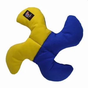 Lucky Dog Star Toy: American-Made Floating Squeaky Nylon Pawprint Interactive Pet Toy