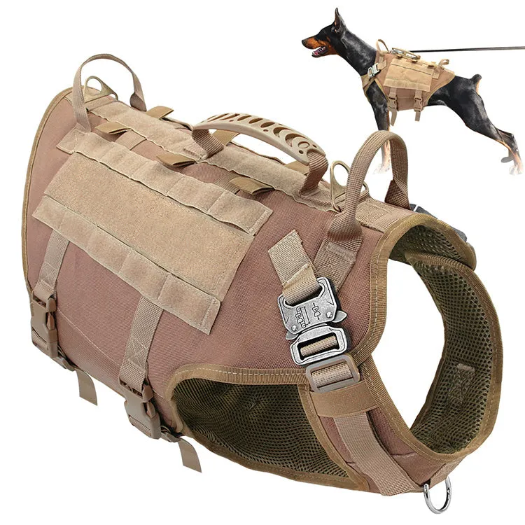 Malinois Large Dog Harness with Leash & Backpack