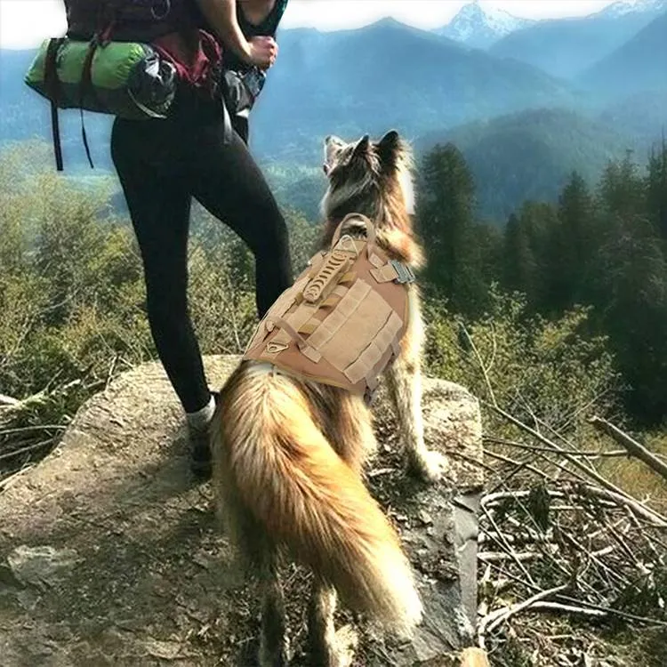 Malinois Large Dog Harness with Leash & Backpack