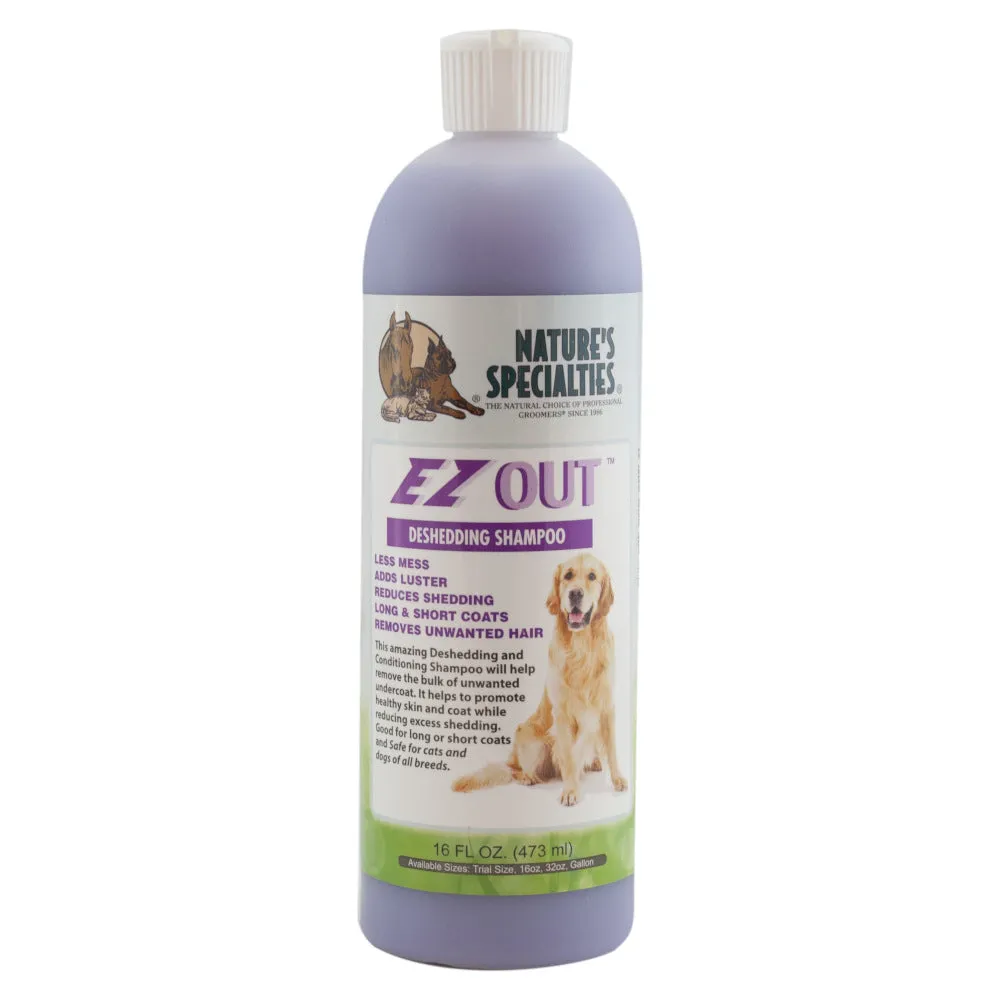 Nature's Specialties Ez Out De Shedding Shampoo For Pets 16oz