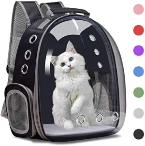 New BEIKOTT Cat Backpack Carriers Bag, Dog Backpack, Pet Bubble Backpack for Small Cats Puppies Dogs Bunny, Airline-Approved Ventilate Transparent Capsule Backpack for Travel, Hiking and Outdoor Use