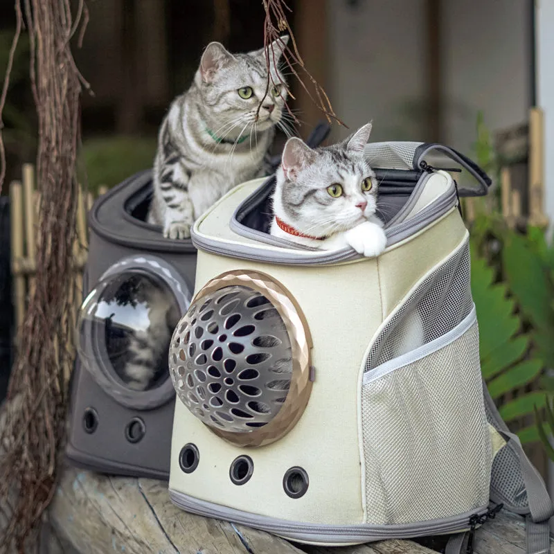 Nuopets cat backpack pet cabin travel