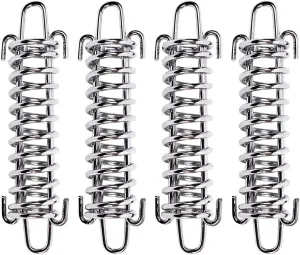 Outdoor stainless steel Tent Spring Buckle Camping Accessories (10 Pack-1 Set(4 Pcs))