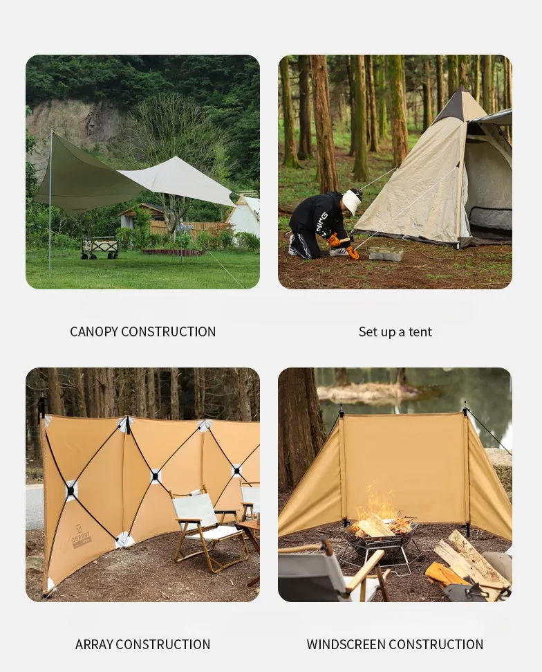 Outdoor stainless steel Tent Spring Buckle Camping Accessories