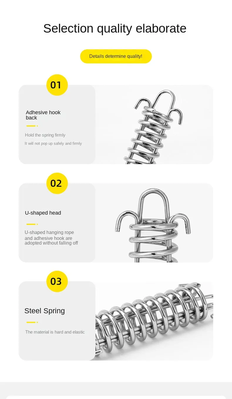 Outdoor stainless steel Tent Spring Buckle Camping Accessories