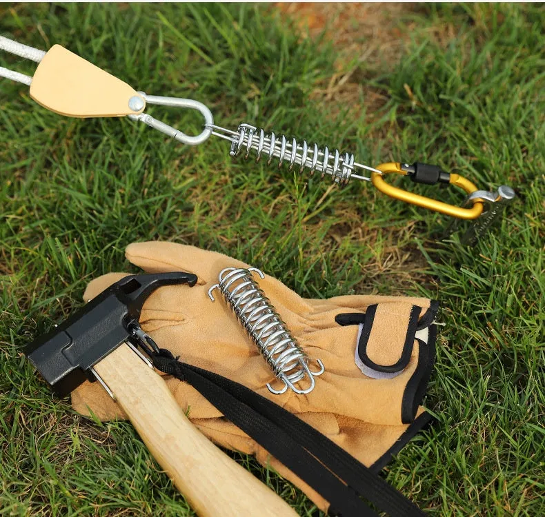 Outdoor stainless steel Tent Spring Buckle Camping Accessories