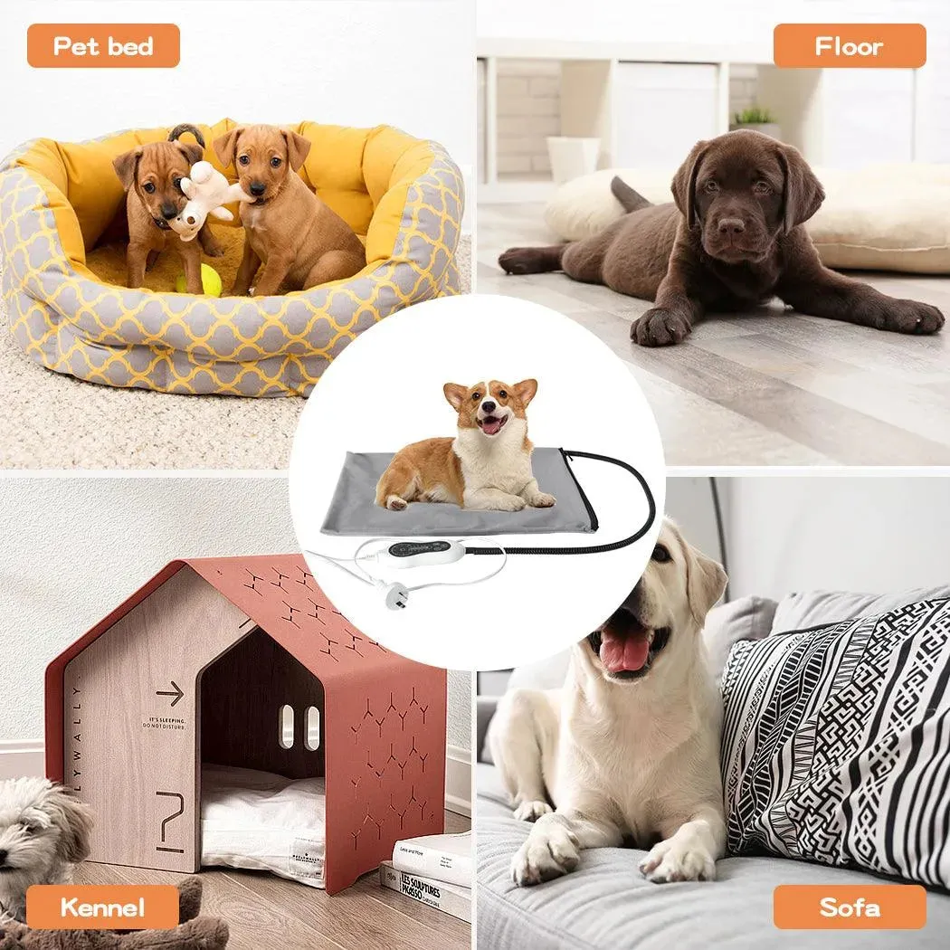 PaWz Electric Heating Pet Bed Mat Heated Blanket Pad Timers Removable Cover