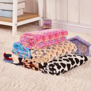 Pet Blanket Dog Cat Mat Sofa Cushion Soft Warm Flannel