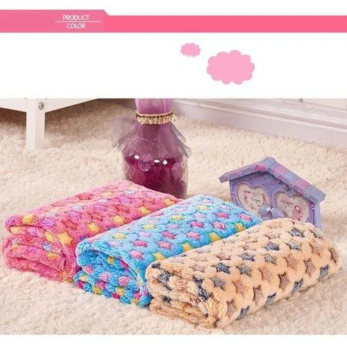 Pet Blanket Dog Cat Mat Sofa Cushion Soft Warm Flannel