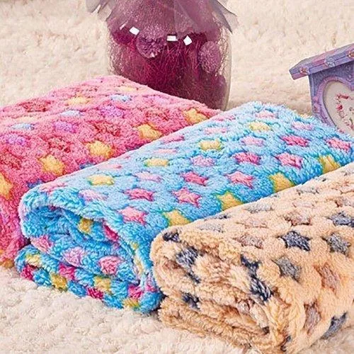 Pet Blanket Dog Cat Mat Sofa Cushion Soft Warm Flannel