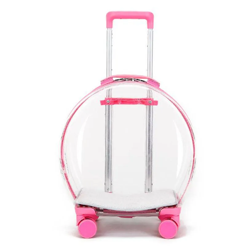 Pet trolley case out portable transparent cat and dog bag multifunctional pet backpack