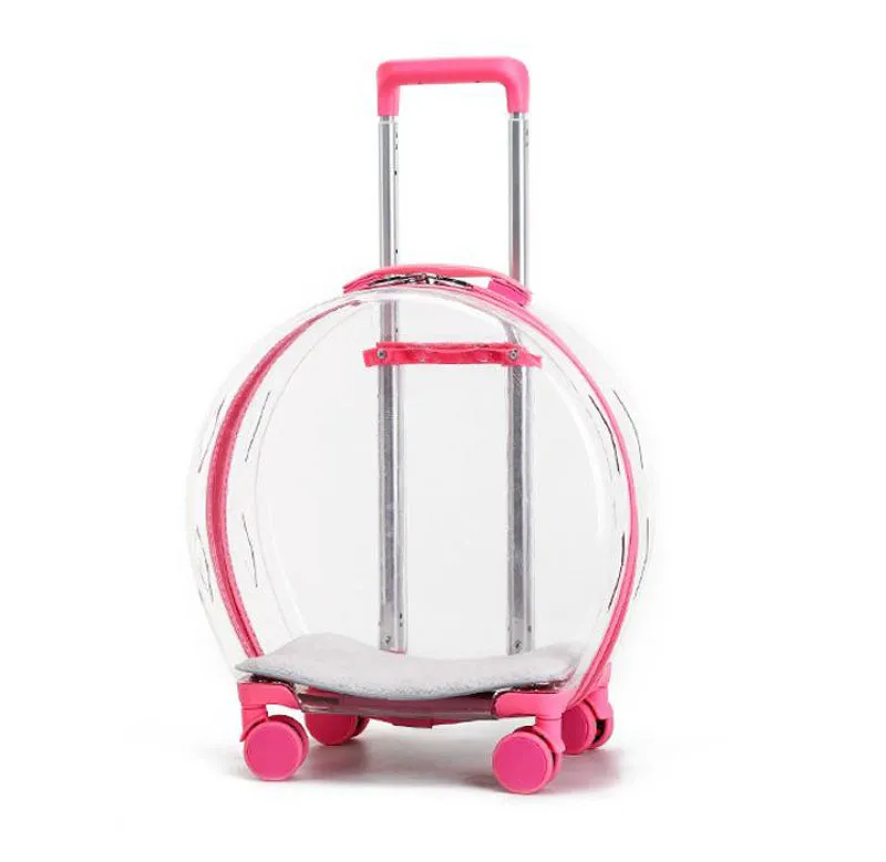 Pet trolley case out portable transparent cat and dog bag multifunctional pet backpack
