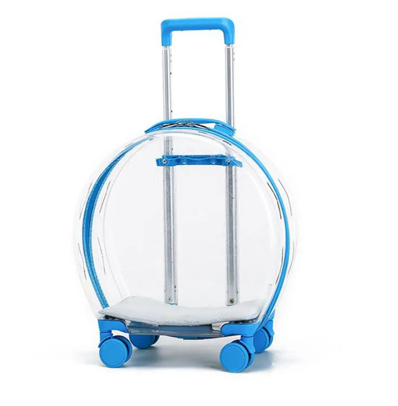 Pet trolley case out portable transparent cat and dog bag multifunctional pet backpack