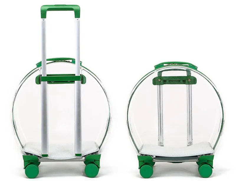 Pet trolley case out portable transparent cat and dog bag multifunctional pet backpack