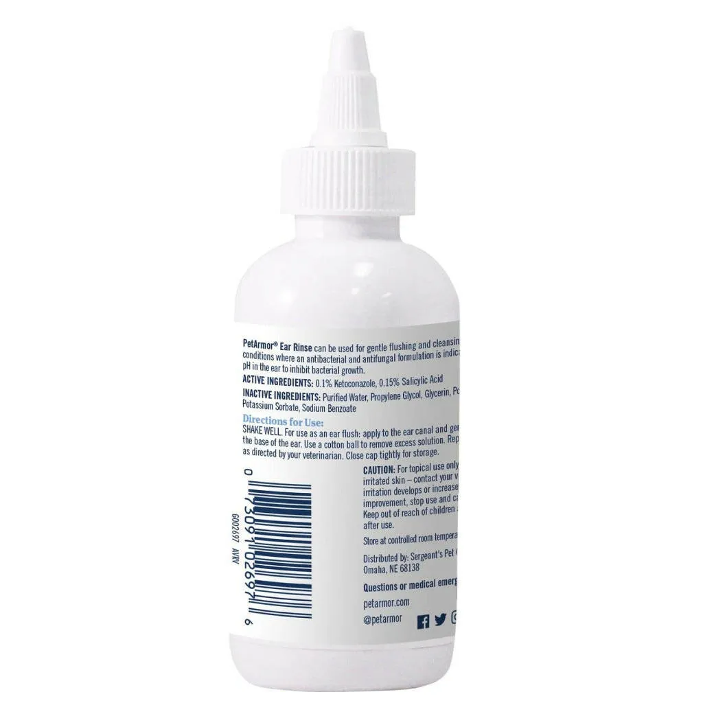 PetArmor Ear Rinse For Dogs & Cats (4oz)