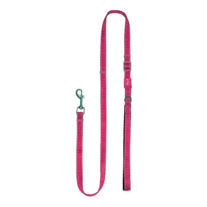 plush adjustable leash - peacock pink