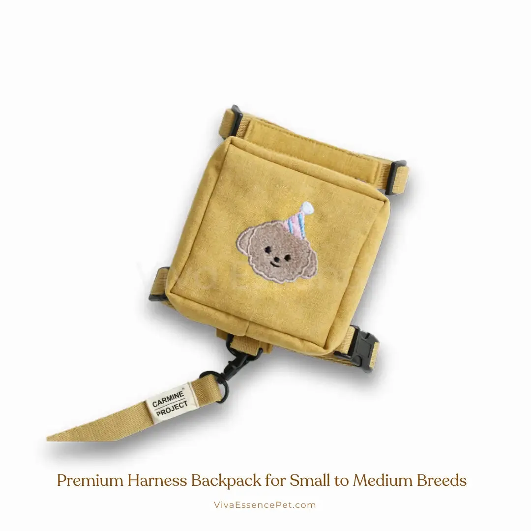 Premium Dog harness backpack for Small to Medium Breeds