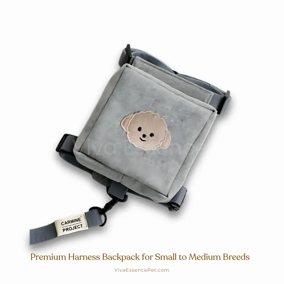 Premium Dog harness backpack for Small to Medium Breeds