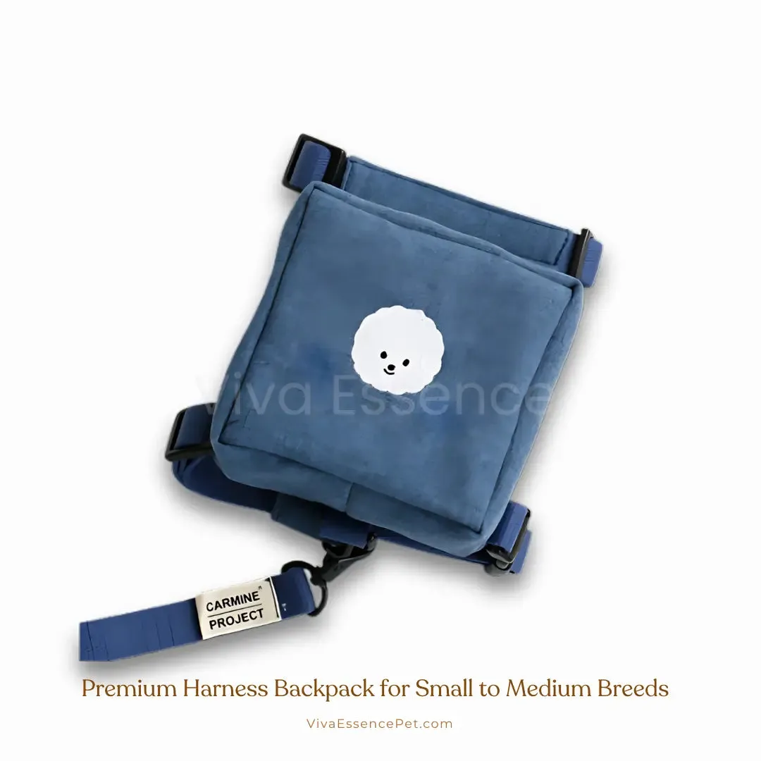 Premium Dog harness backpack for Small to Medium Breeds