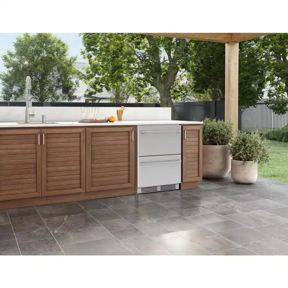Presrv 24 In. Dual Zone Outdoor Refrigerator Drawers