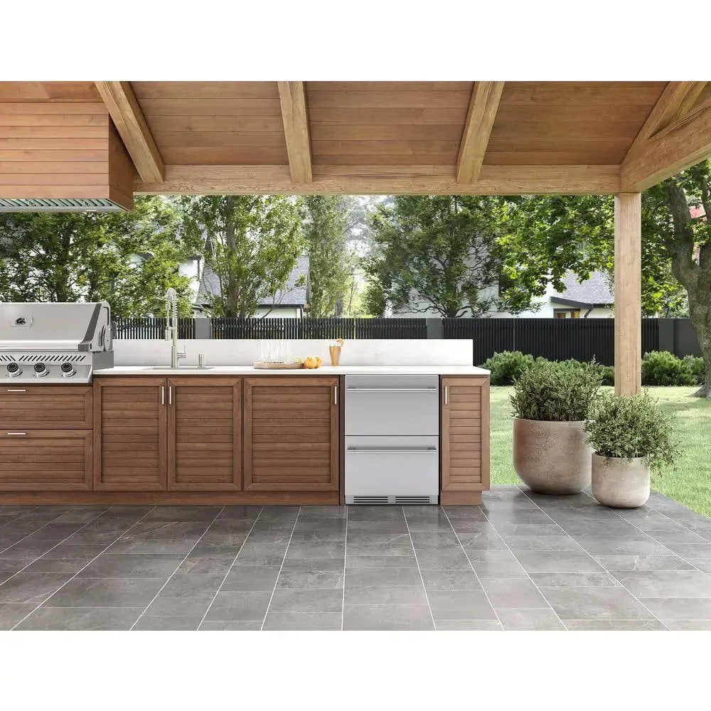 Presrv 24 In. Dual Zone Outdoor Refrigerator Drawers
