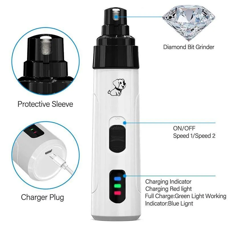 Rechargeable Painless Pet Painless Pet Nail Grinder