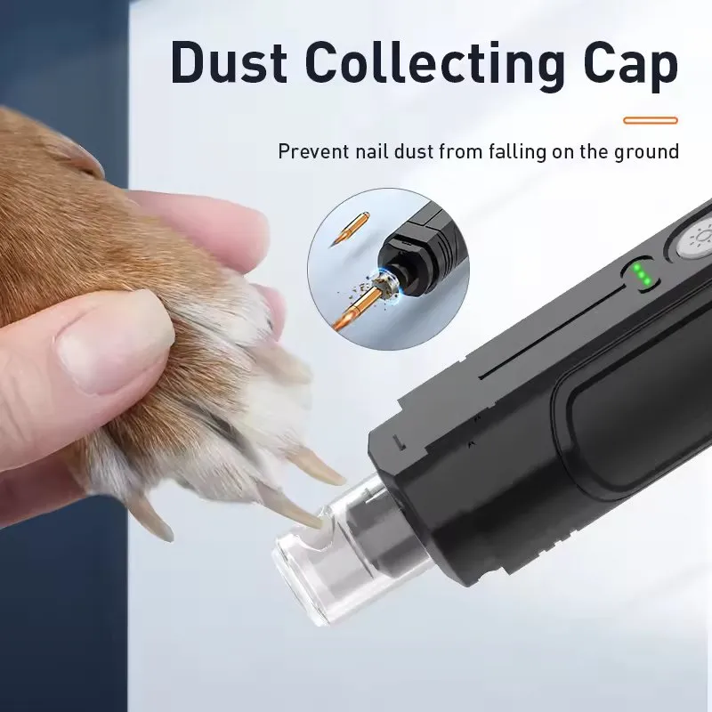 Rechargeable Pet Nail Grinder with LED Light